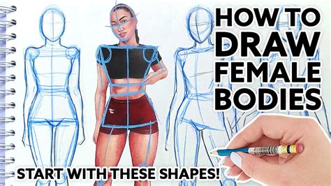 how to draw small boobs|How to Draw a Female Body (with Pictures)